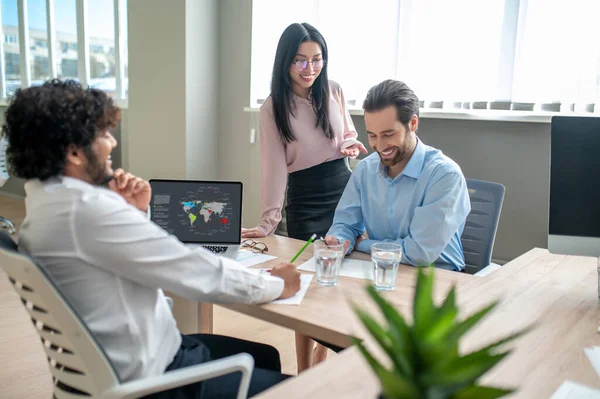 Office Life Team Professionals Working Together Office — Foto de Stock