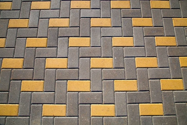 Rectangular Shaped Artificial Paving Tile Background Clear Sunny Day Texture — Stock Photo, Image