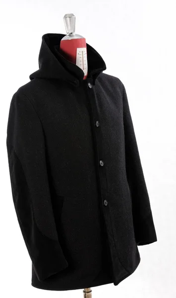 Yün ceket siyah — Stok fotoğraf