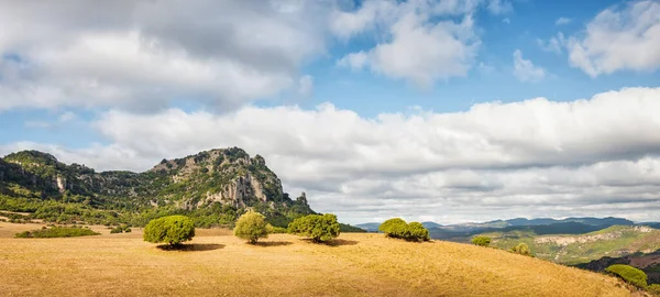 Beautiful Blue Sky Clouds Limestone Formations Ogliastra Sardinian Dolomite Formations — Stock Photo, Image