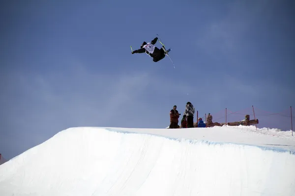 Freestyle lyže — Stock fotografie