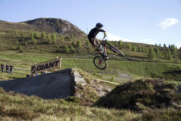 Fiets-stap-springen — Stockfoto