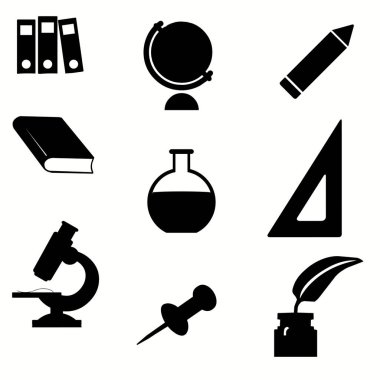 Hayvanların resim çizimi simgeleri Renk nesneleri