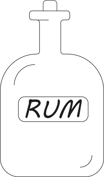 rom cam şişe simgesi beyaz arkaplanda izole