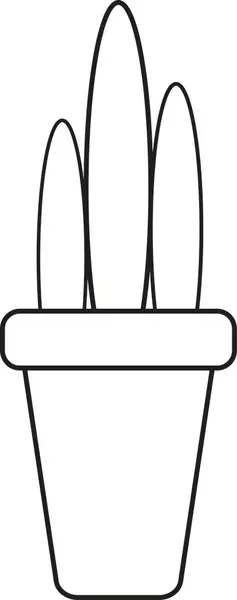 çiçek saksısı simgesi beyaz arkaplanda izole