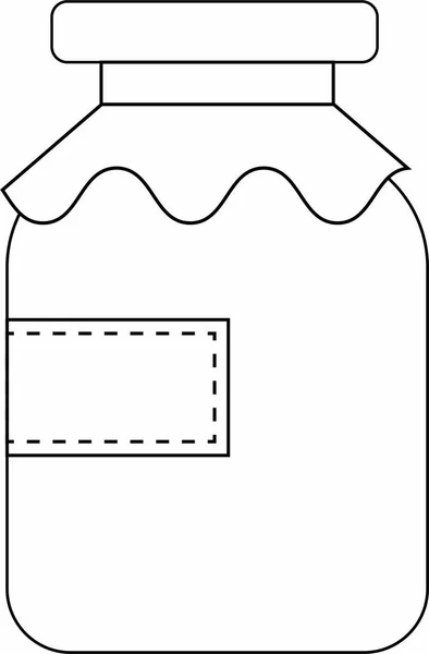 Ikona Słoika Szklanego Pokrywą — Zdjęcie stockowe