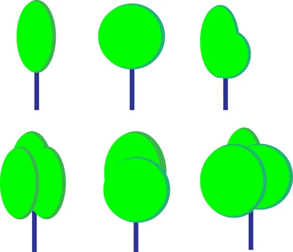Піктограма Веб Дерева Або Логотип Ізольований Знак Векторні Ілюстрації Збірка — стоковий вектор