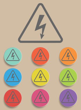 yüksek gerilim işareti - vektör