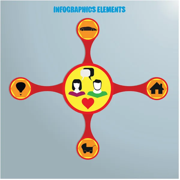 Muž a žena infografiky. vektor — Stockový vektor