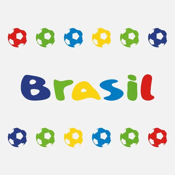 Vector ilustración brasil 2014 — Archivo Imágenes Vectoriales