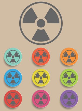 radyasyon işareti - illüstrasyon vektör