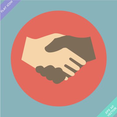 el sıkışma simgesi - vektör çizim.