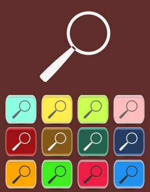 renk çeşitleri ile simge arama, vektör