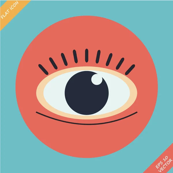 Augensymbol - Vektorillustration. — Stockvektor