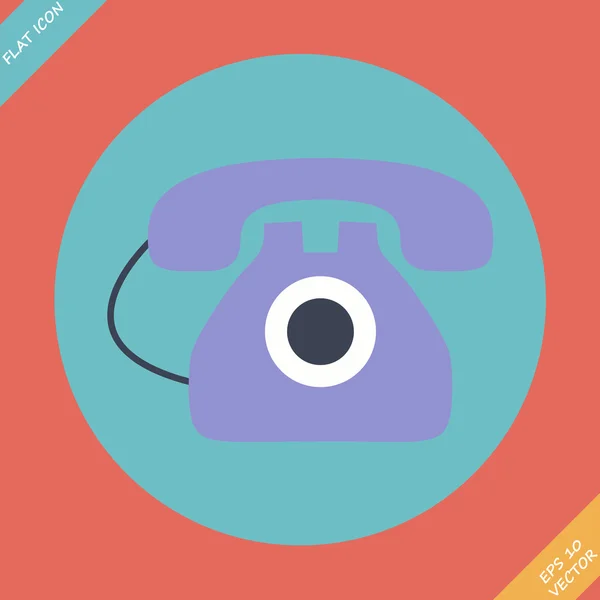 Old phone icon - vector illustration. — Stock Vector