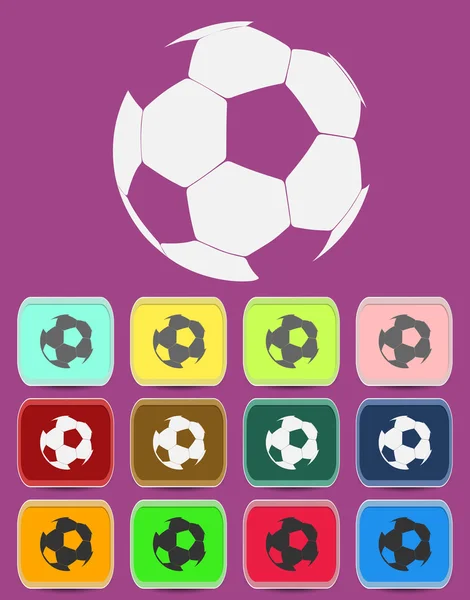 Creative Soccer Ball Icon — Stock Vector