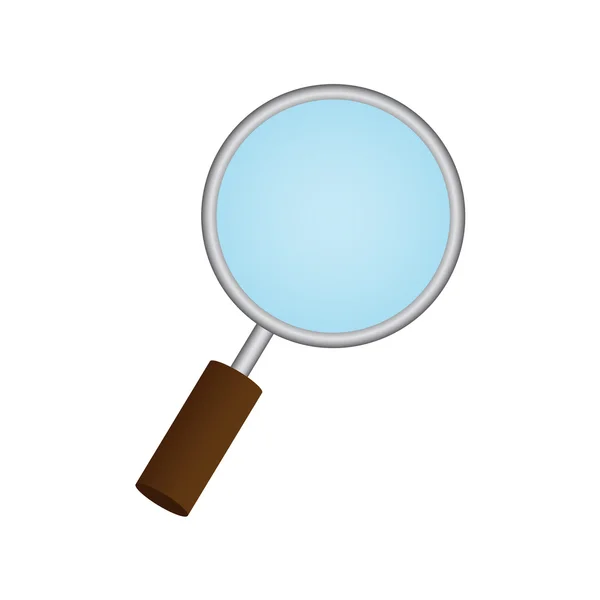 Magnifying Glass on white background. Eps 10 — Stock Vector