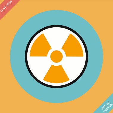 radyasyon işareti - vektör çizim.