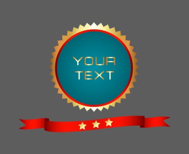 prim ve yüksek kaliteli altın etiketi