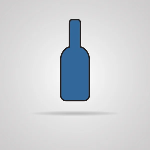 Botella de cerveza - ilustración vectorial — Vector de stock