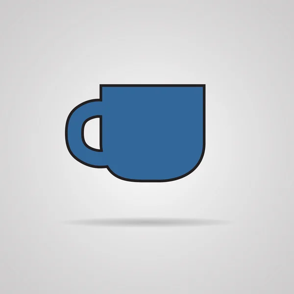 Coffee cup icon. Vector Illustration — Stock Vector