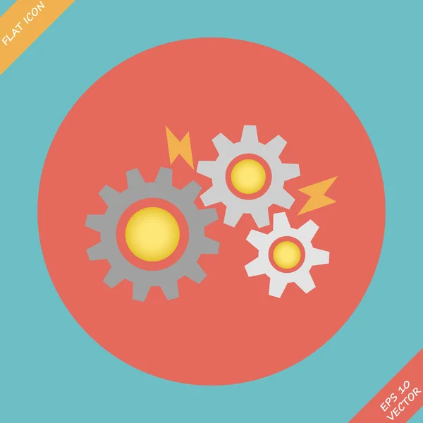 Gears - vector illustration. — Stock Vector