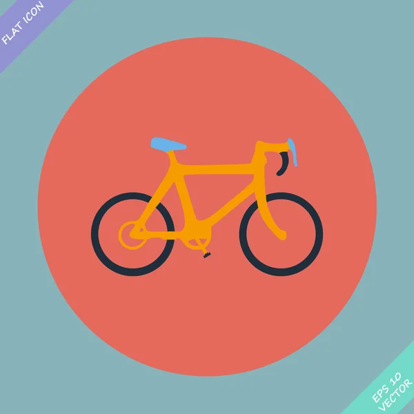 Icono de bicicleta - ilustración vectorial . — Vector de stock