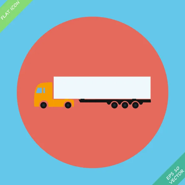 Icono camiones con refrigerador - vector — Archivo Imágenes Vectoriales