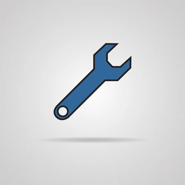 Einfaches Websymbol im Vektor - Werkzeug zum Arbeiten — Stockvektor
