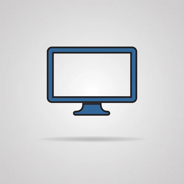 Vektorové ikonu monitoru — Stockový vektor