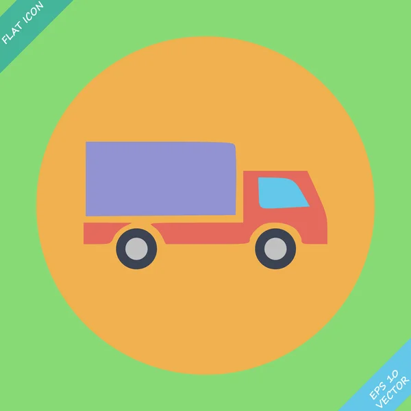 送货卡车-矢量图标 — 图库矢量图片