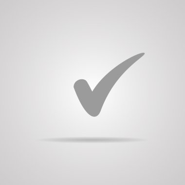 onay işareti işareti simgesi. onay kutusu düğme. vektör