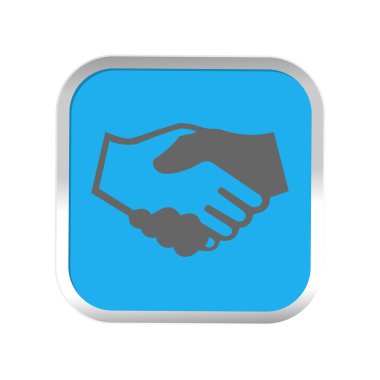 El sıkışma simgesini etiket. Vektör