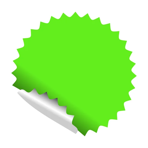 Vector adesivo verde — Vetor de Stock