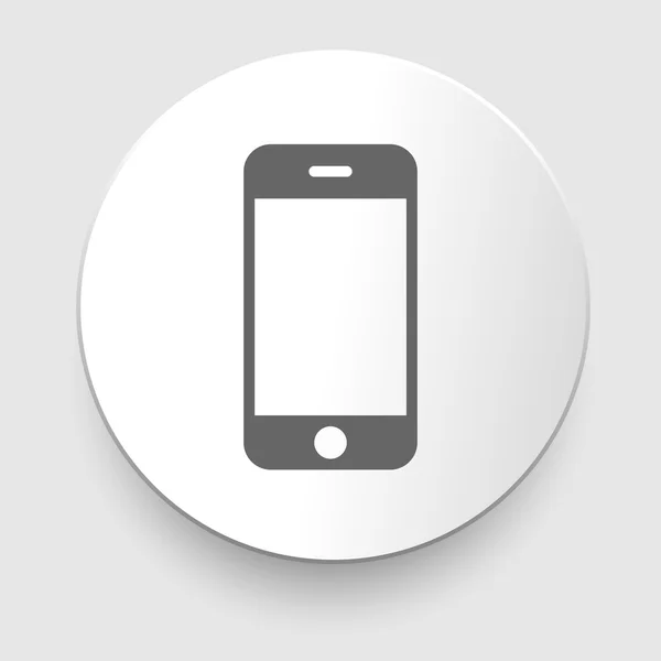 Smartphone icona vettoriale grigio — Vettoriale Stock