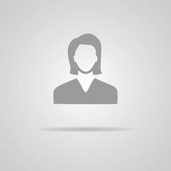 Iş kadını avatar profil resmi - vektör — Stok Vektör