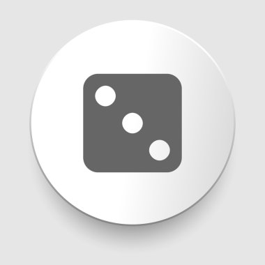 vektör çizim bir dices - yan 3