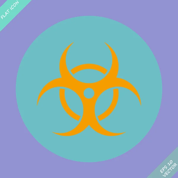 Biohazard szimbólum vektor jele — Stock Vector