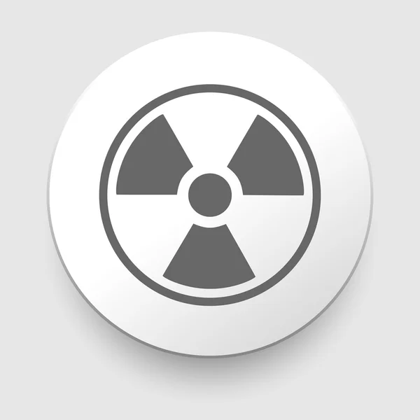 Symbole nucléaire Icône vecteur — Image vectorielle