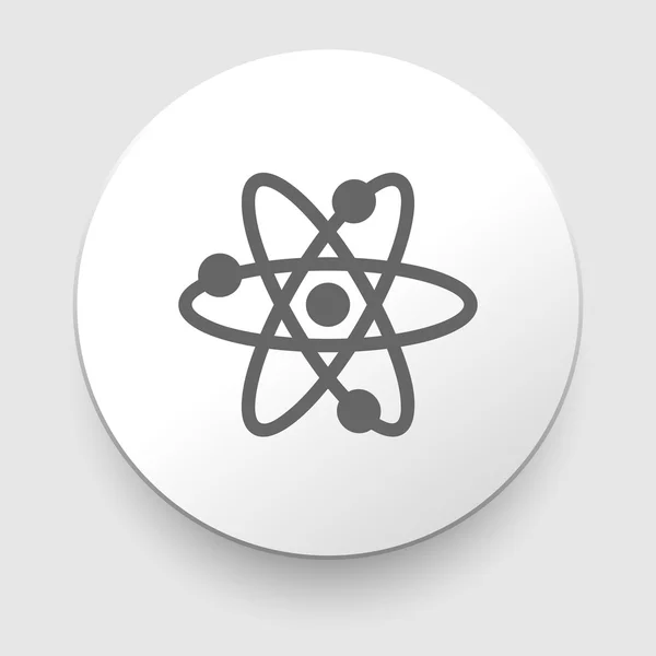 Atom símbolo abstracto modelo de ciencia física — Vector de stock