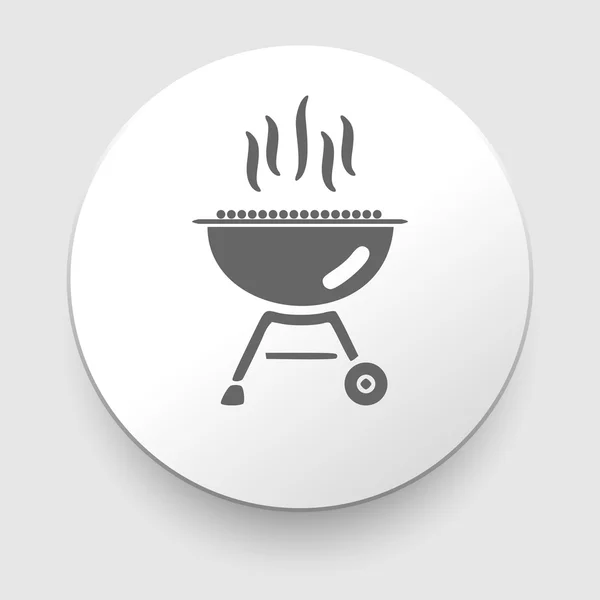 Grill i grilla ikona powiązanych wektor — Wektor stockowy