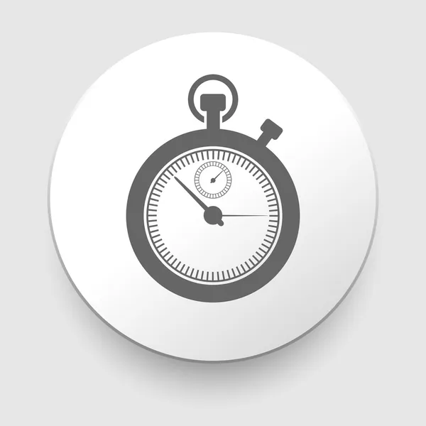 Stopwatch web icono negro aislado — Vector de stock