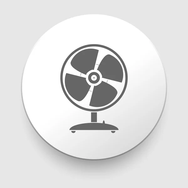 Botón Web - ventilador de escritorio — Vector de stock