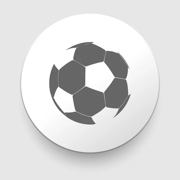 Icono de pelota de fútbol — Archivo Imágenes Vectoriales