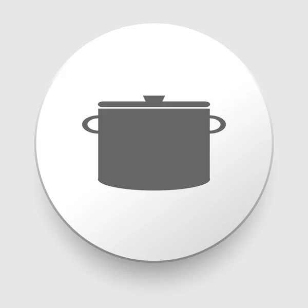 Cooking pan symbol. Sign or icon. Vector — Stock Vector