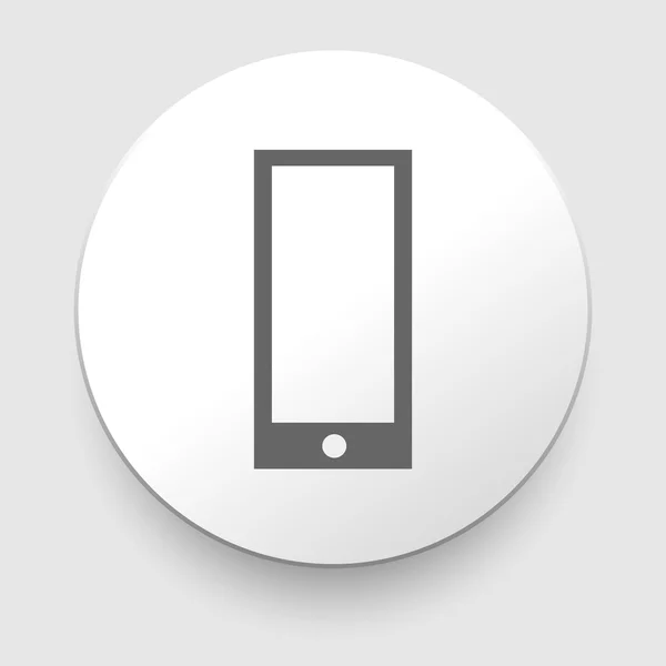 Smartphone grigio icona vettoriale — Vettoriale Stock