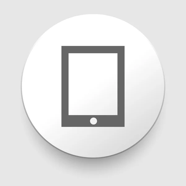 Tablet-PC-Symbol auf weißem Hintergrund. — Stockvektor