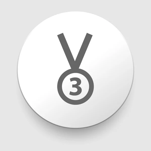 3de positie medaille icon - vector — Stockvector