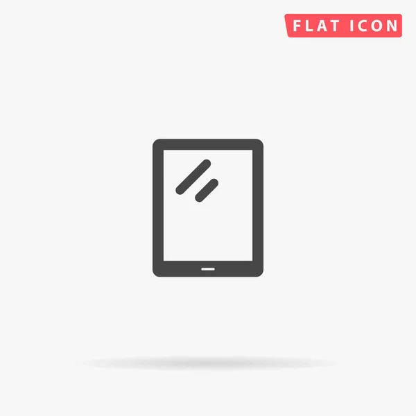 Tabletvlakke Vectorpictogram Met Hand Getekend Ontwerp Illustraties — Stockvector