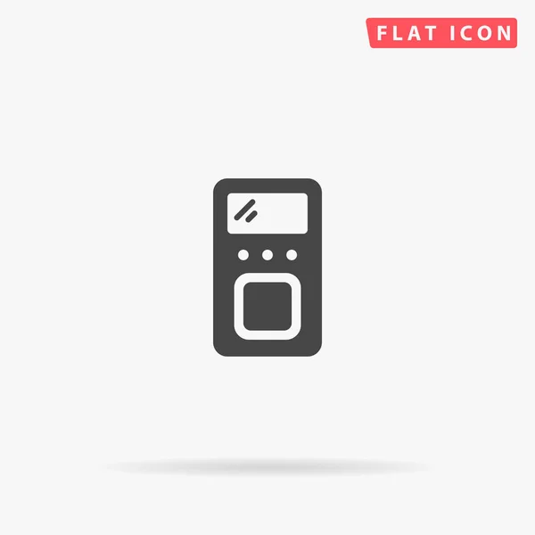 Mp3 Player Icono Vector Plano Ilustraciones Dibujadas Mano — Vector de stock